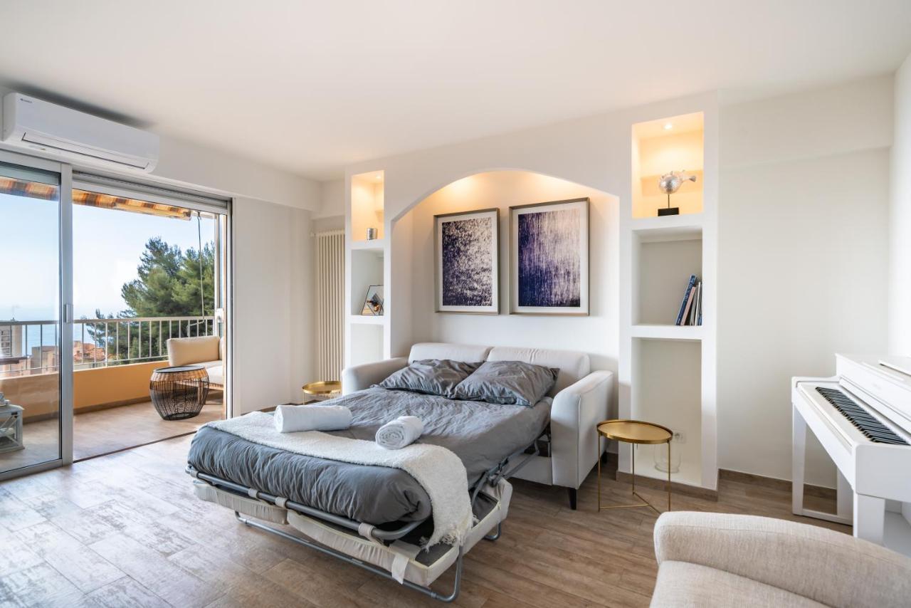 Monaco Border, Sea View, Terrace, Free Parking Apartamento Beausoleil Exterior foto